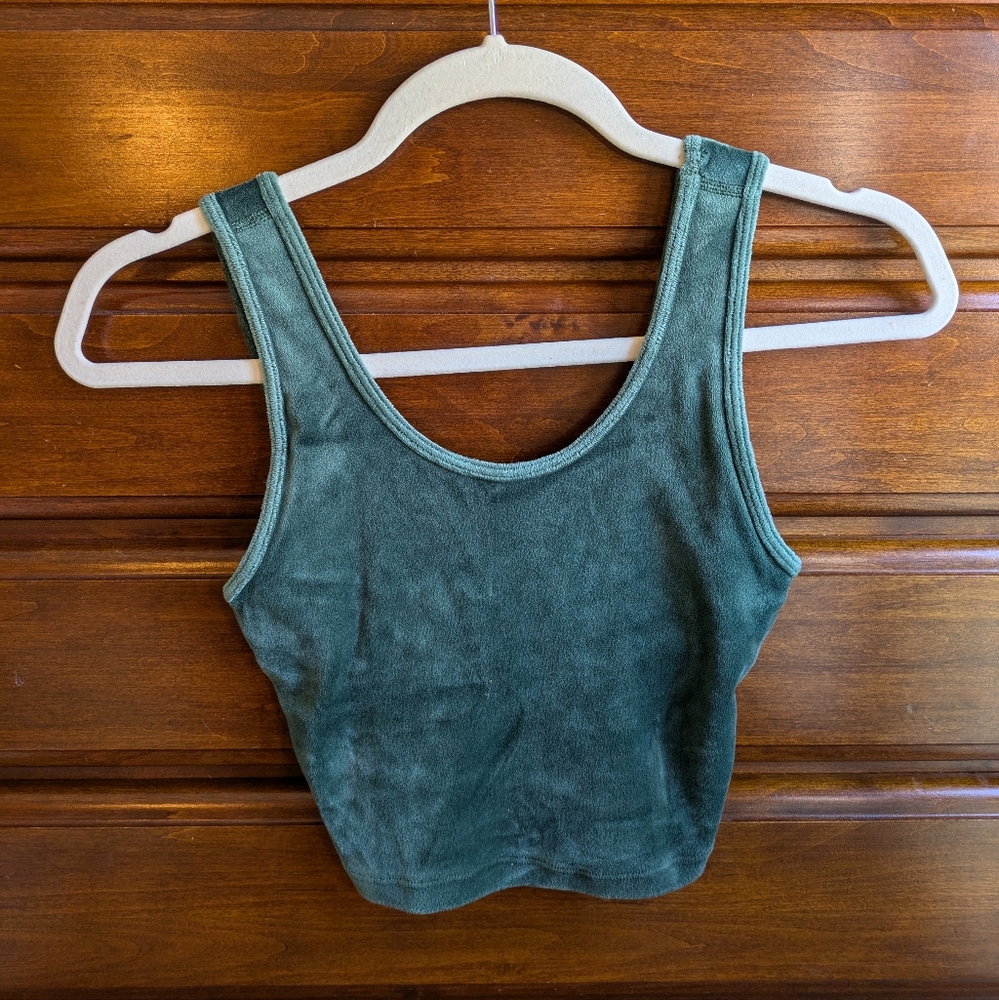 Aerie velvet scoop neck bralette top